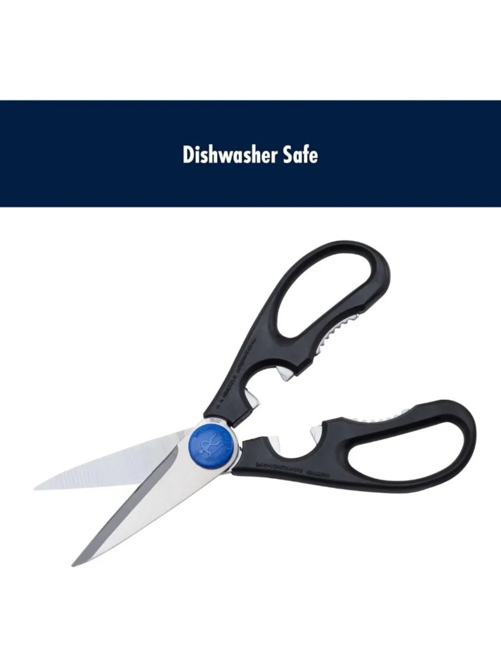 Multi-Purpose Kitchen Shears, Stainless Steel Blades, Soft Grip, Dishwasher Safe
